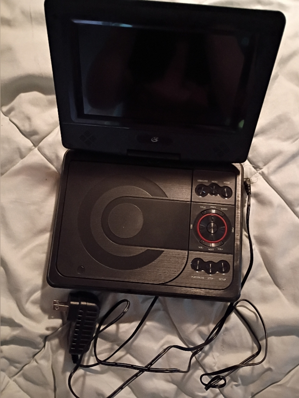 7" Portable DVD Player - Black